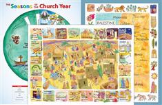 Teaching Poster 3 Set: Palestine in the Time of Jesus Map
