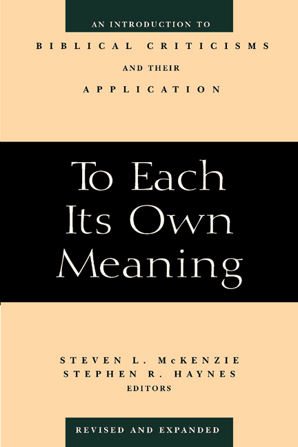 To Each Its Own Meaning, Revised and Expanded