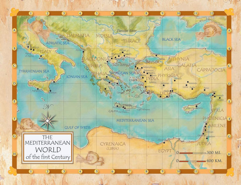 Mediterranean World of the First Century Poster